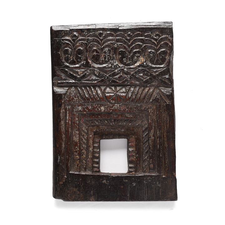 Antique Carved Teak Votive Panel From Andra Pradesh | Indigo Antiques