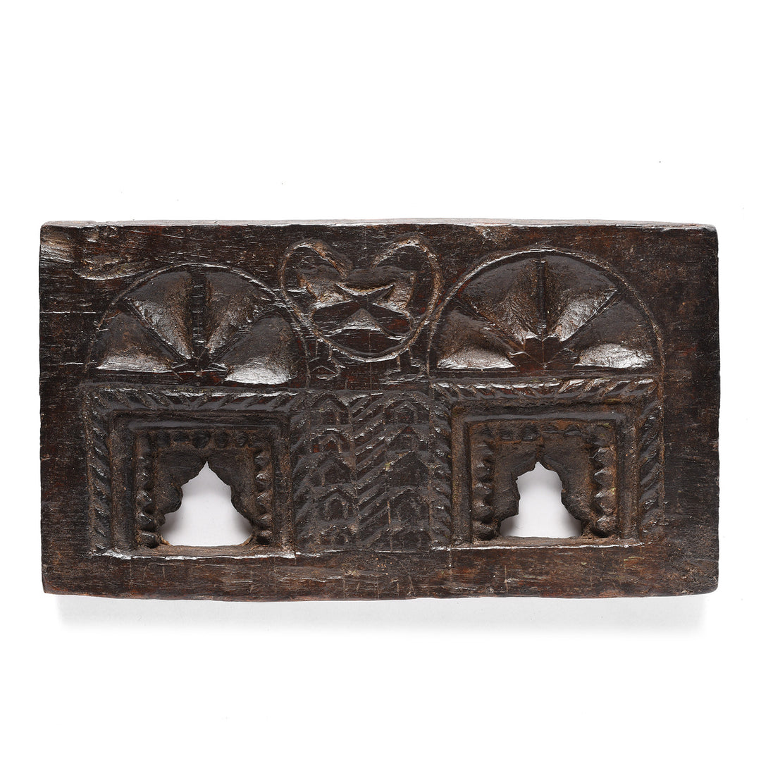 Antique Carved Teak Votive Panel From Andra Pradesh | Indigo Antiques