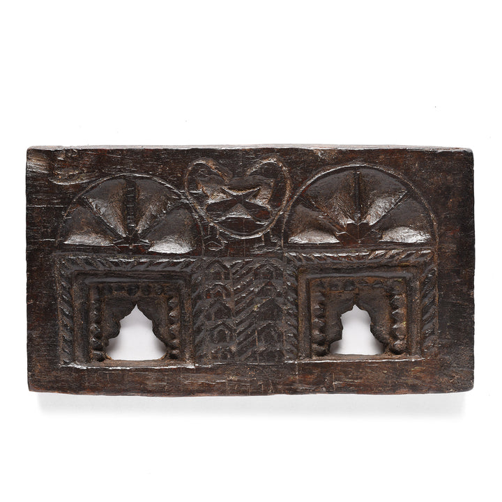 Antique Carved Teak Votive Panel From Andra Pradesh | Indigo Antiques