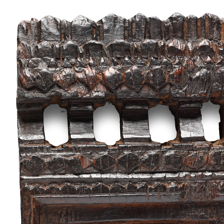 Carved Teak Votive Panel From Andhra Pradesh - Early 20th Century | Indigo Antiques