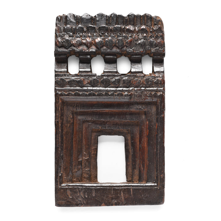 Carved Teak Votive Panel From Andhra Pradesh - Early 20th Century | Indigo Antiques