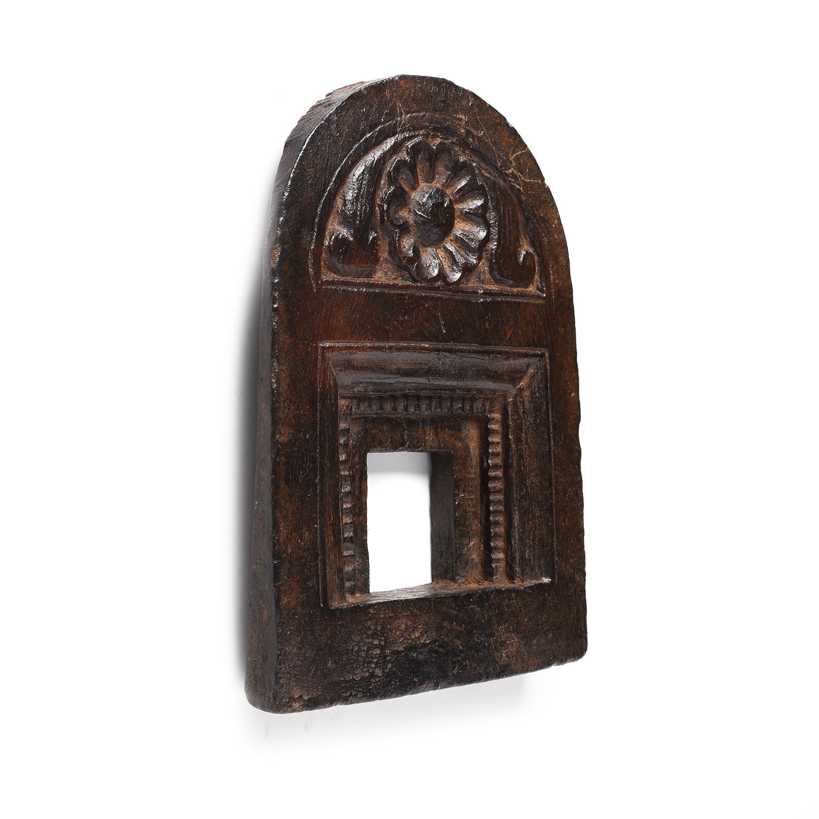 Carved Teak Votive Panel From Andhra Pradesh - Early 20thC | Indigo Antiques