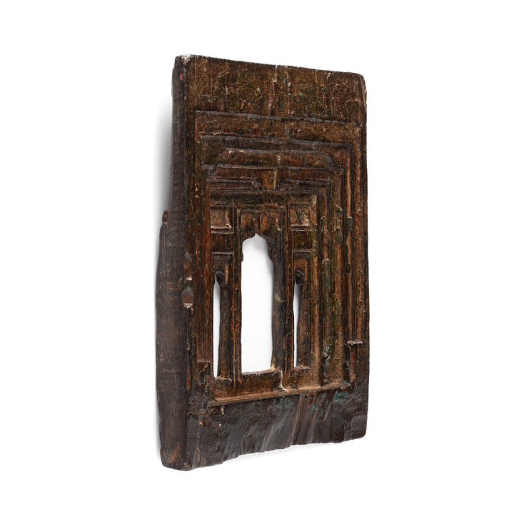 Carved Teak Votive Panel From Andhra Pradesh - Early 20th Century | Indigo Antiques