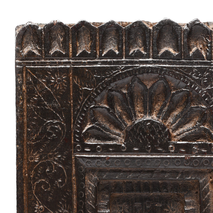 Carved Teak Votive Panel From Andhra Pradesh | Indigo Antiques