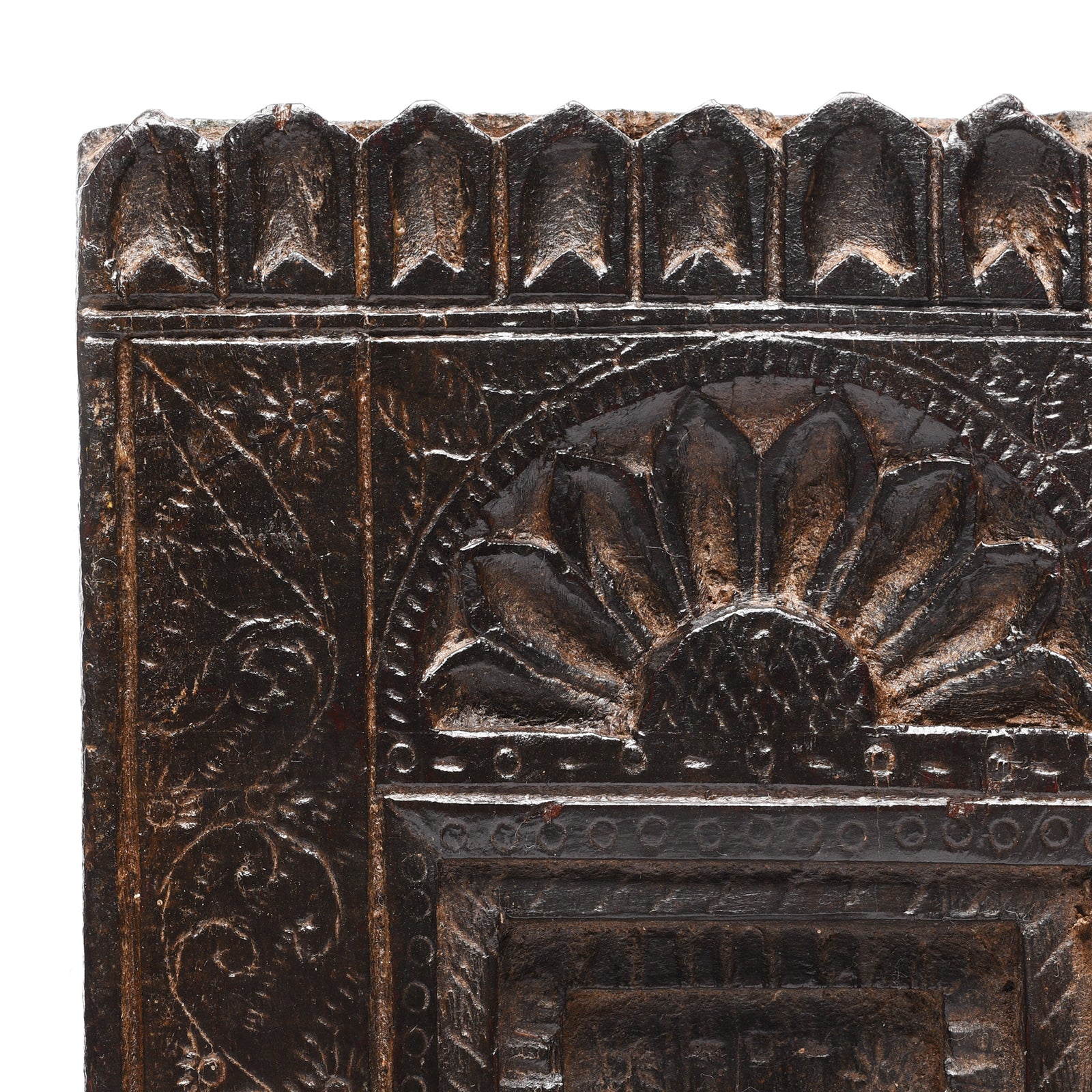 Carved Teak Votive Panel From Andhra Pradesh | Indigo Antiques