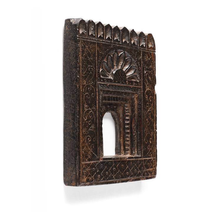 Carved Teak Votive Panel From Andhra Pradesh | Indigo Antiques