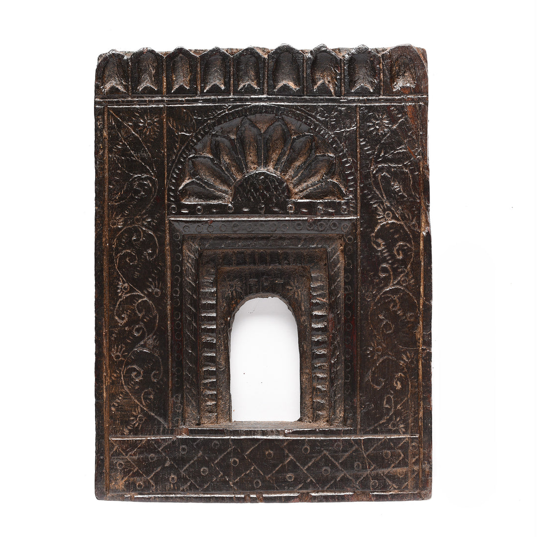Carved Teak Votive Panel From Andhra Pradesh | Indigo Antiques