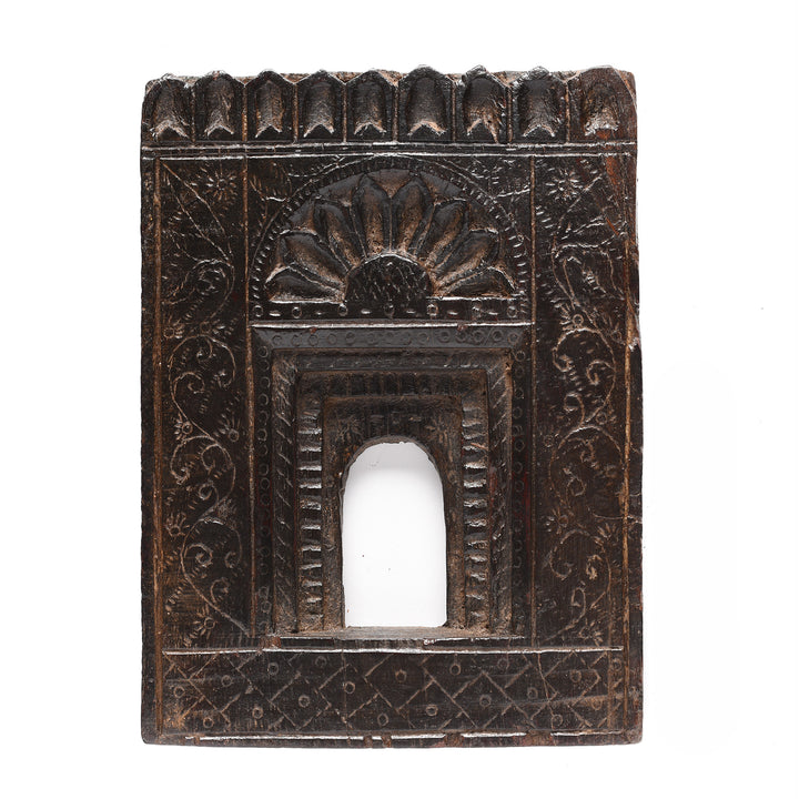 Carved Teak Votive Panel From Andhra Pradesh | Indigo Antiques