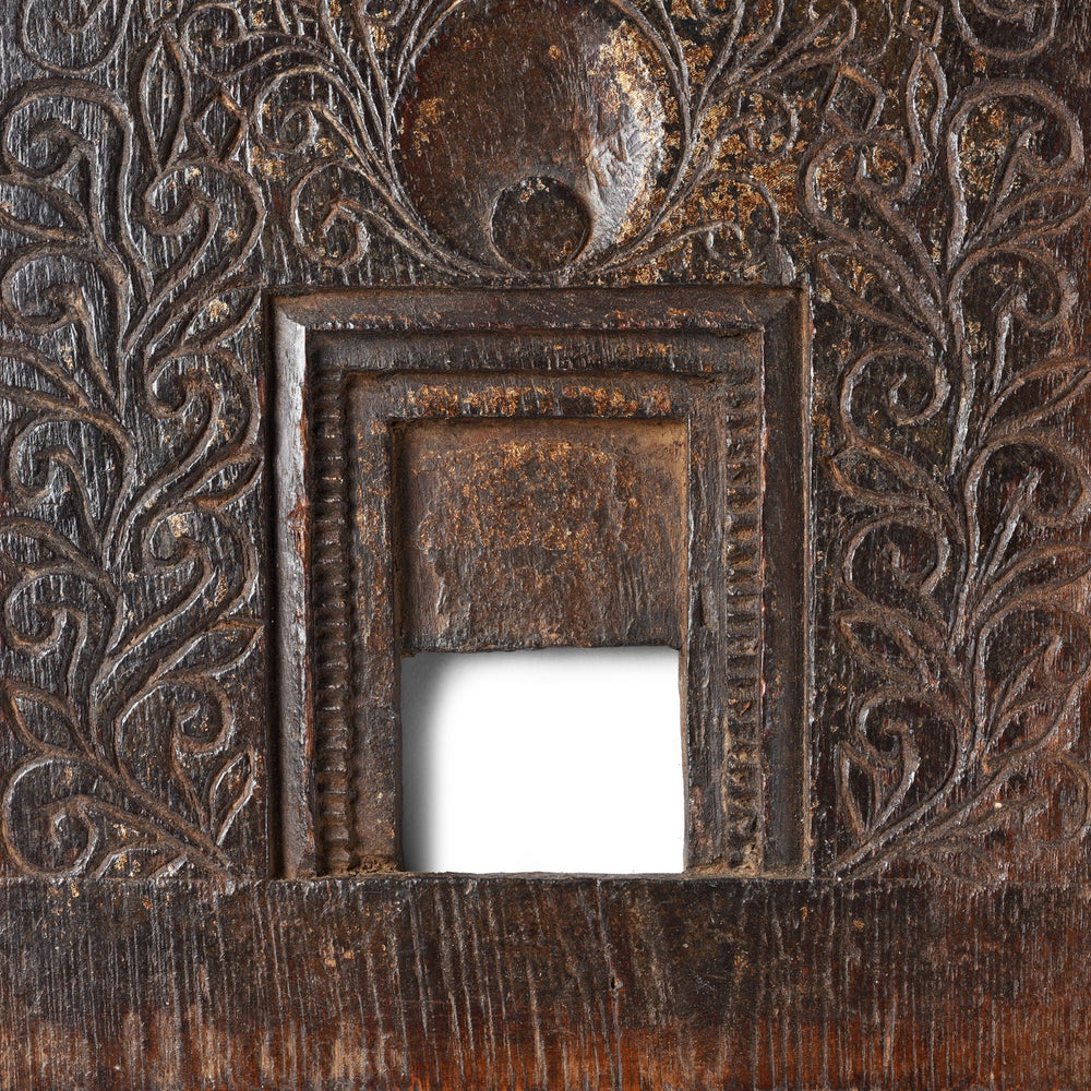 Central Detail From Antique Carved Tribal Votive Panel From Andhra Pradesh | Indigo Antiques
