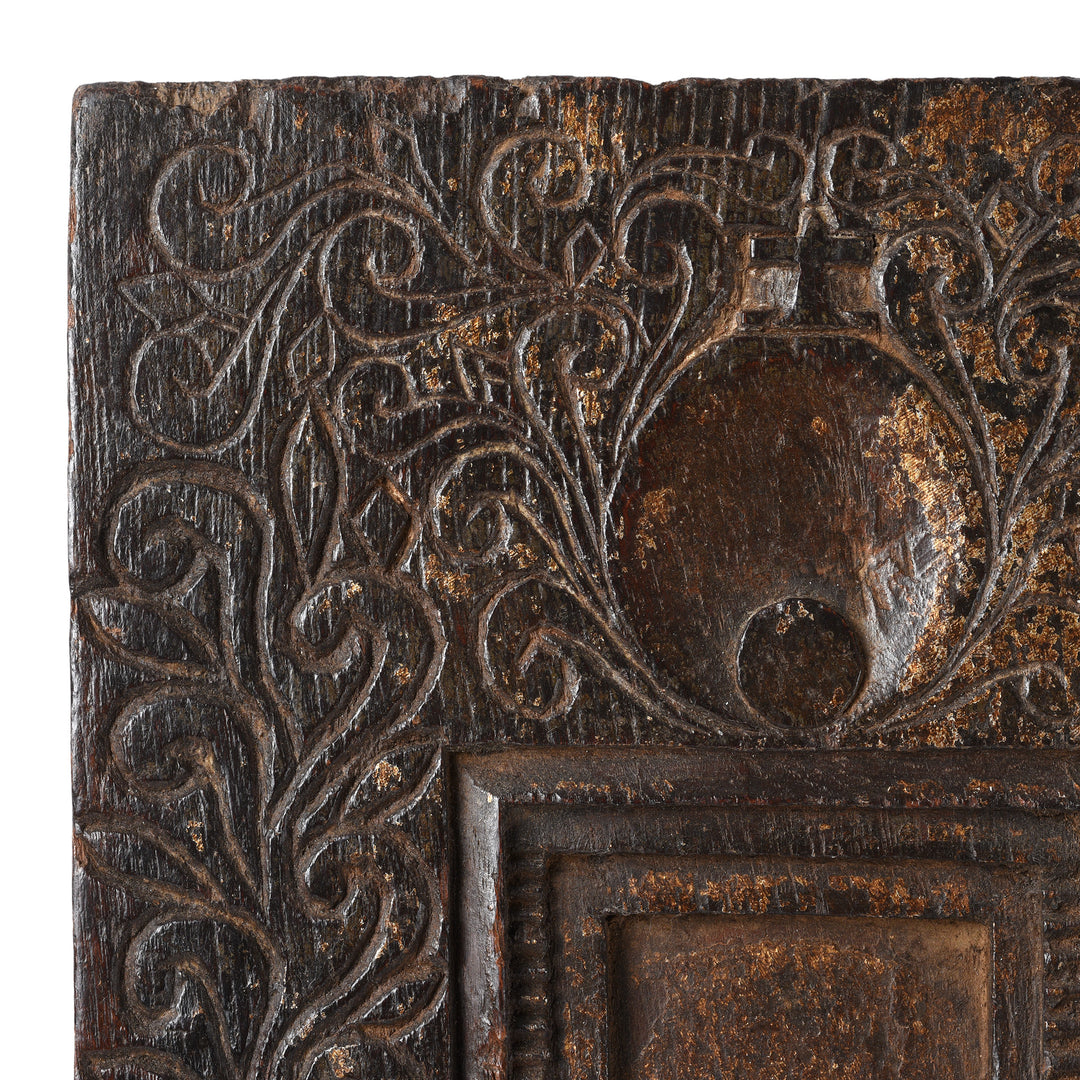 Carved Tribal Votive Panel From Andhra Pradesh - Ca 1920