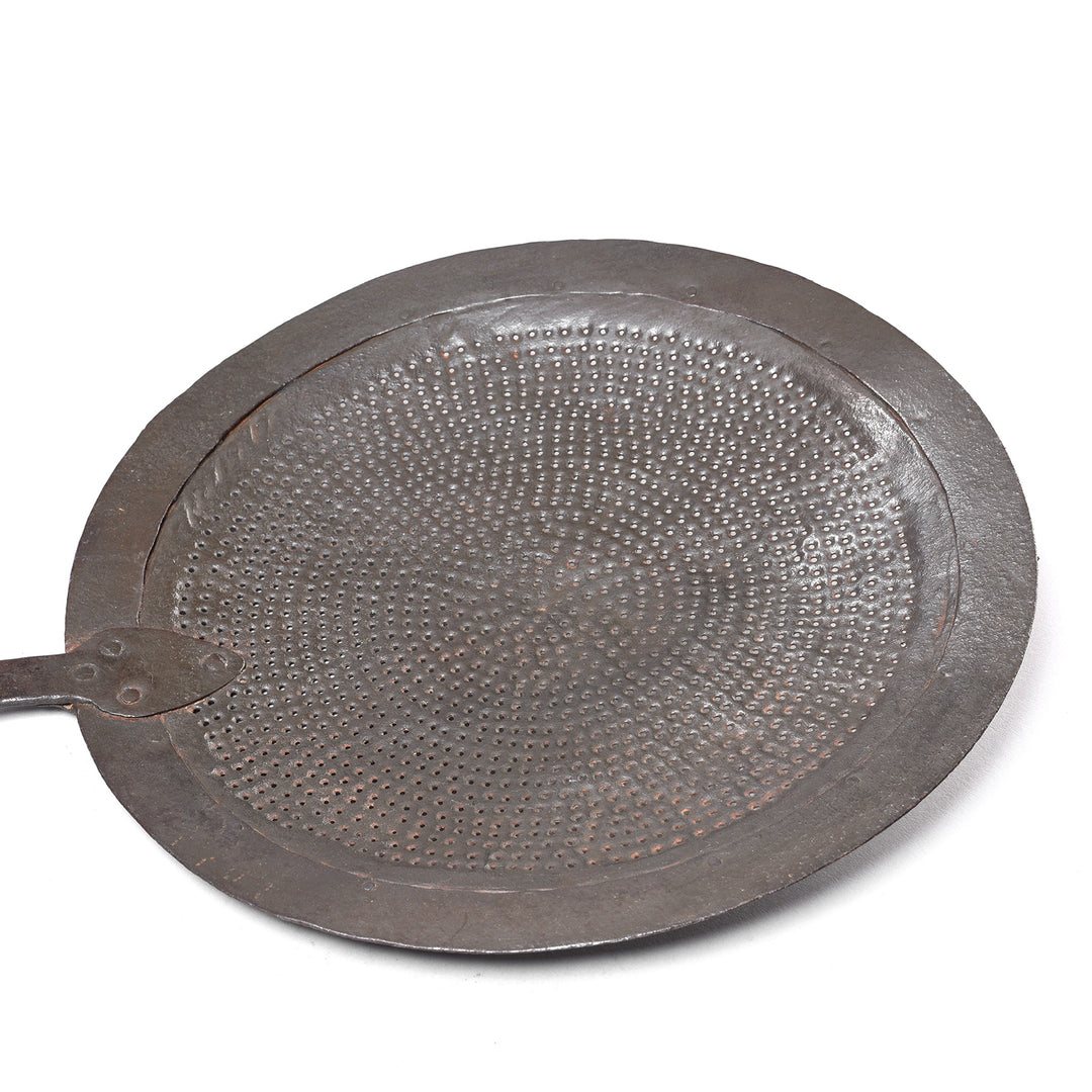 Detail From Old Iron Strainer Spoon From Rajasthan - Circa 1920 | Indigo Antiques