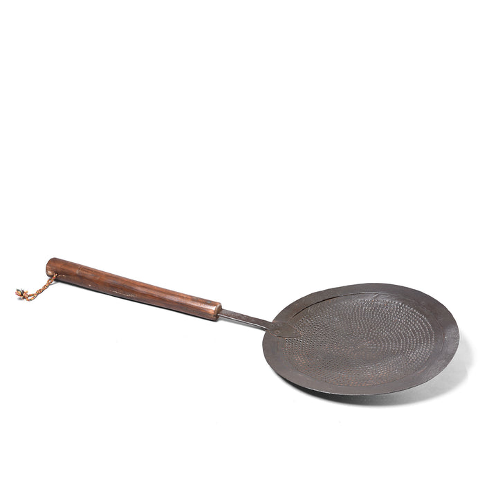 Old Iron Strainer Spoon From Rajasthan - Circa 1920 | Indigo Antiques
