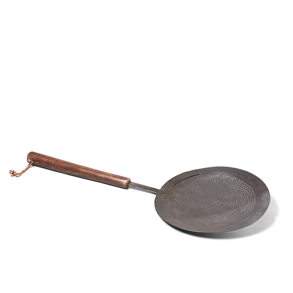 Old Iron Strainer Spoon From Rajasthan - Circa 1920 Old Iron Strainer Spoon From Rajasthan - Circa 1920