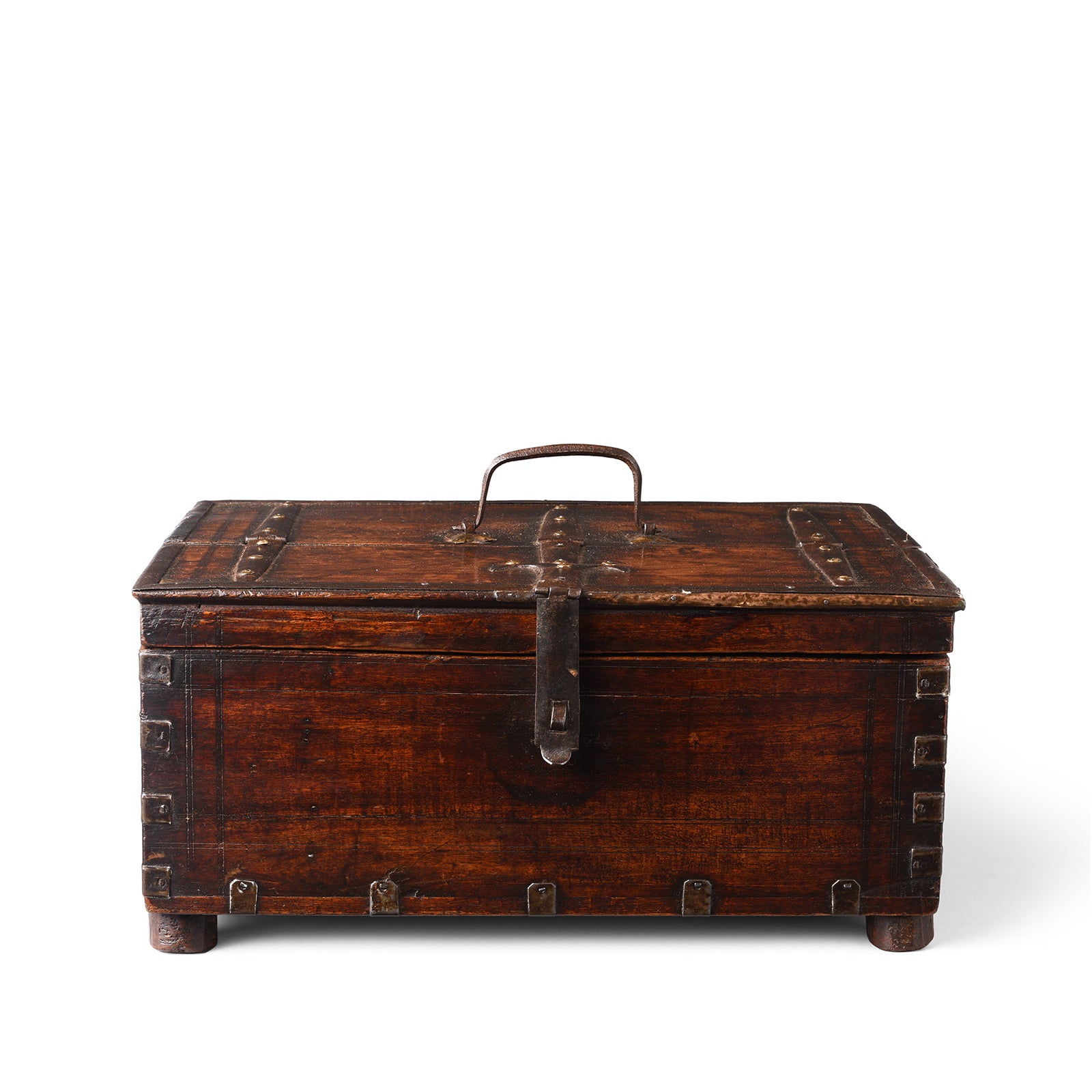 Antique Carved Indian Merchants Box From Rajasthan - 19th Century | Indigo Antiques