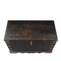 Black Painted Indian Military Chest - 19th Century