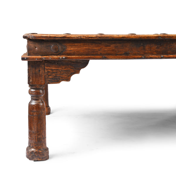 Indian Takhat Coffee Table From Nagaur - 19th Century