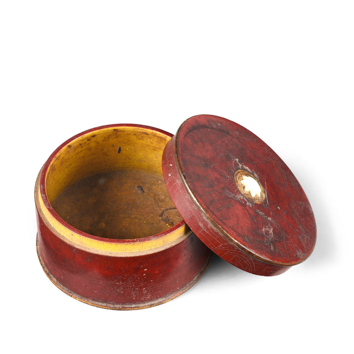 Old Lacquer Pot From Rajasthan - Ca 1940 | Indigo Antiques