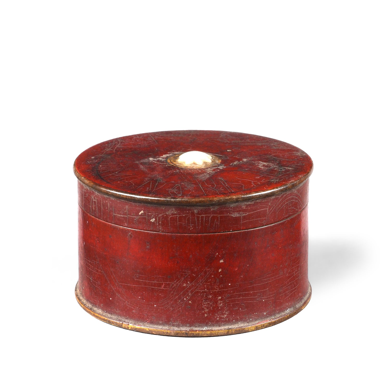 Old Lacquer Pot From Rajasthan - Ca 1940 | Indigo Antiques