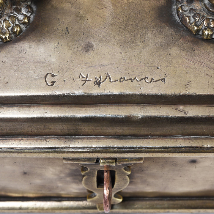 Detail From Antique Brass Paan Box From Rajasthan | Indigo Antiques