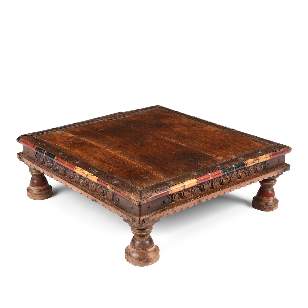 Bajot Low Table From Shekhawati - 19th Century