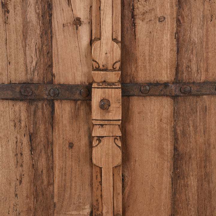 Antique Indian Teak Window Shutter From Madhya Pradesh | Indigo Antiques