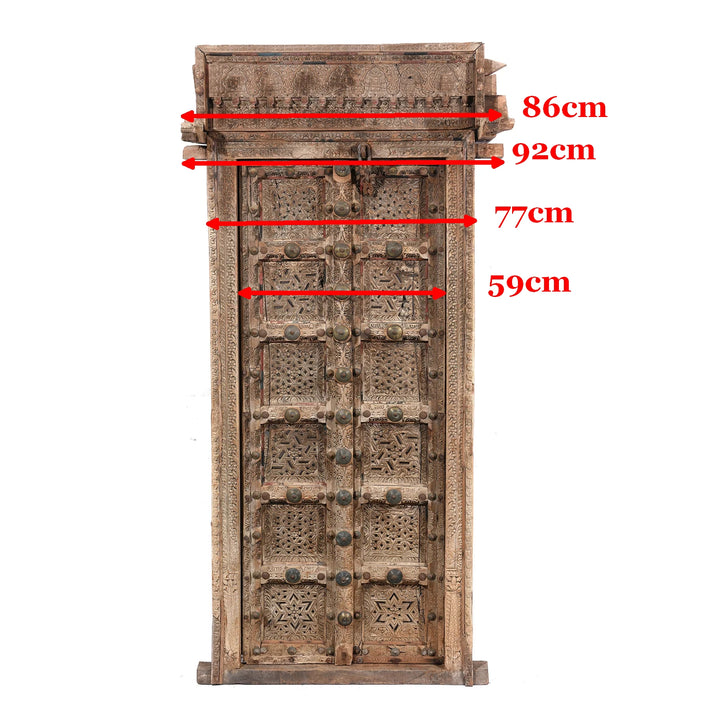 Old Indian Door From Shekhawati - 19thC