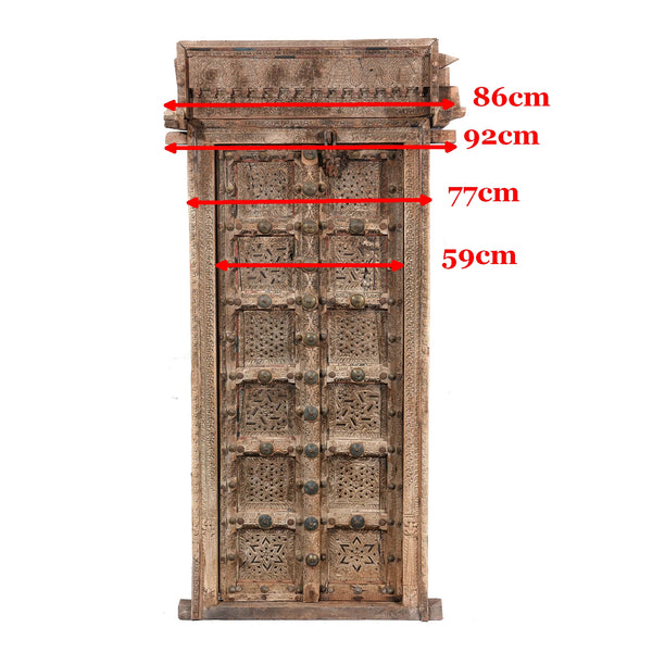 Old Indian Door From Shekhawati - 19thC