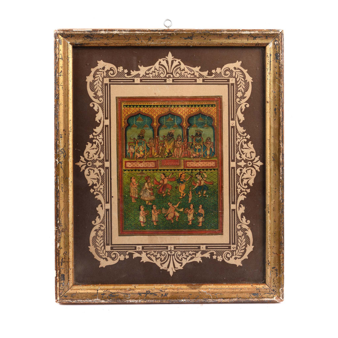 Antique Framed Chromolithograph Cotton Bale Advertising Label | Indigo Antiques