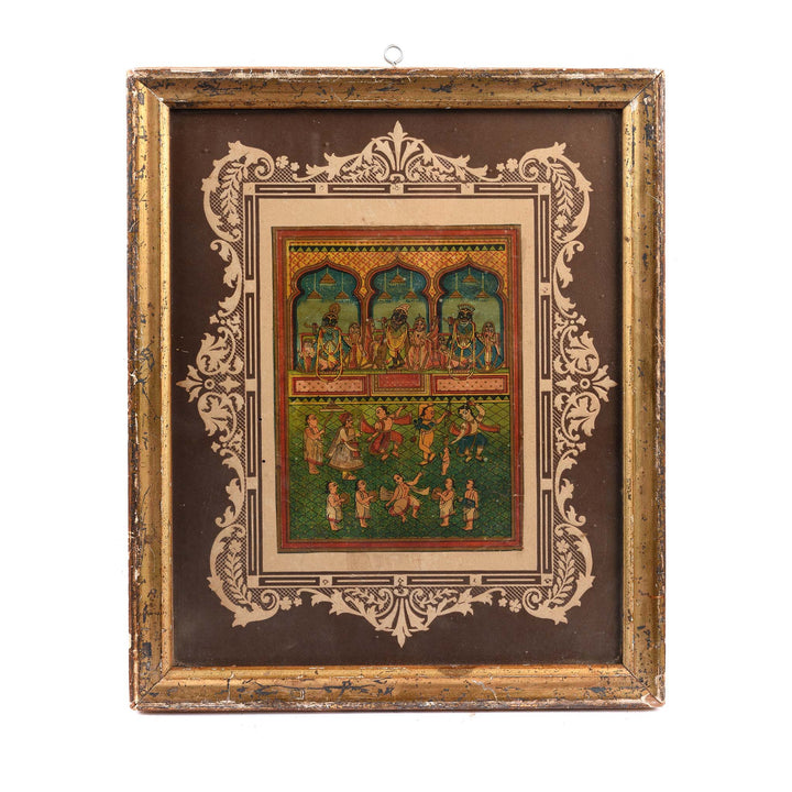 Antique Framed Chromolithograph Cotton Bale Advertising Label | Indigo Antiques