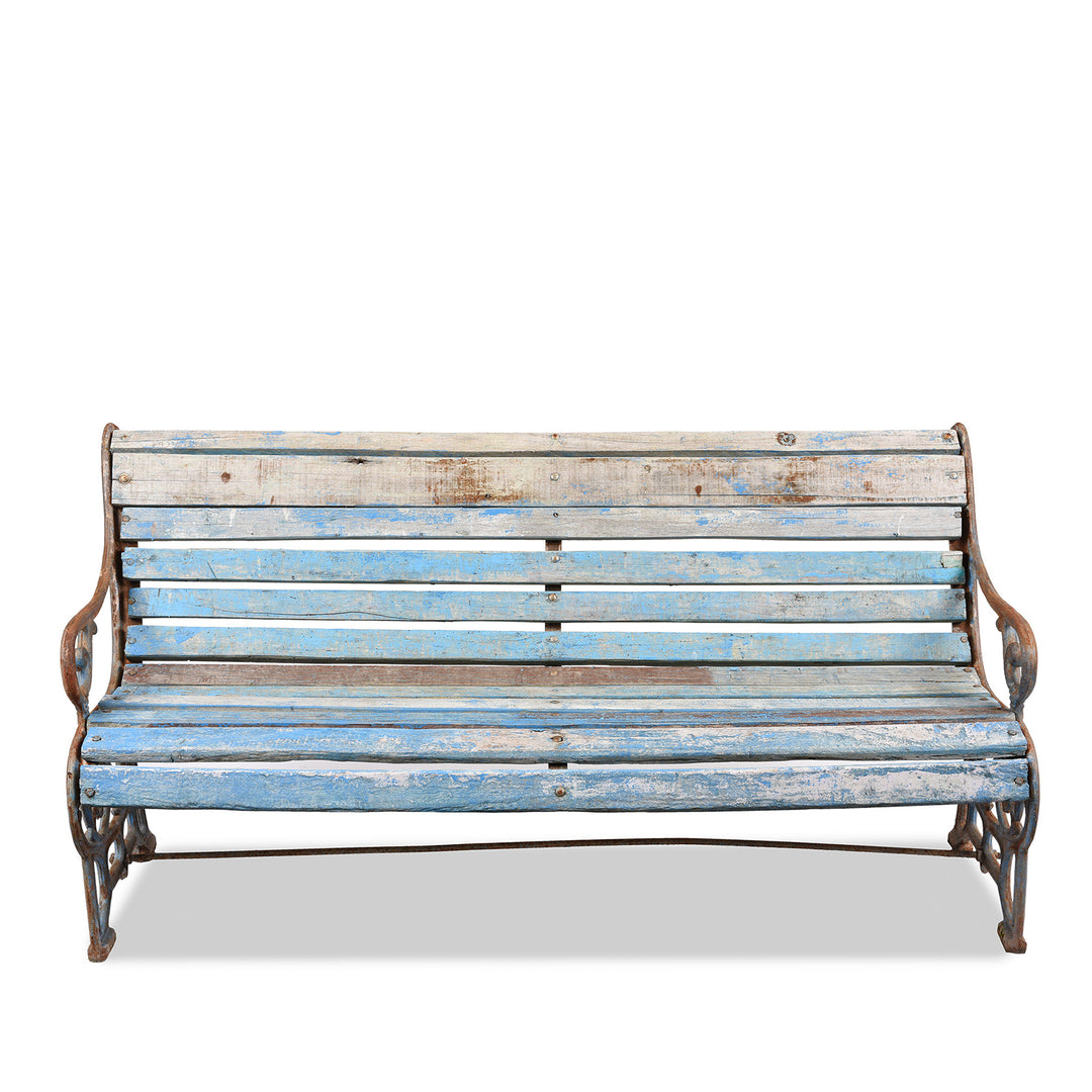 Antique Cast Iron Garden Bench - Ca 1920 | Indigo Antiques