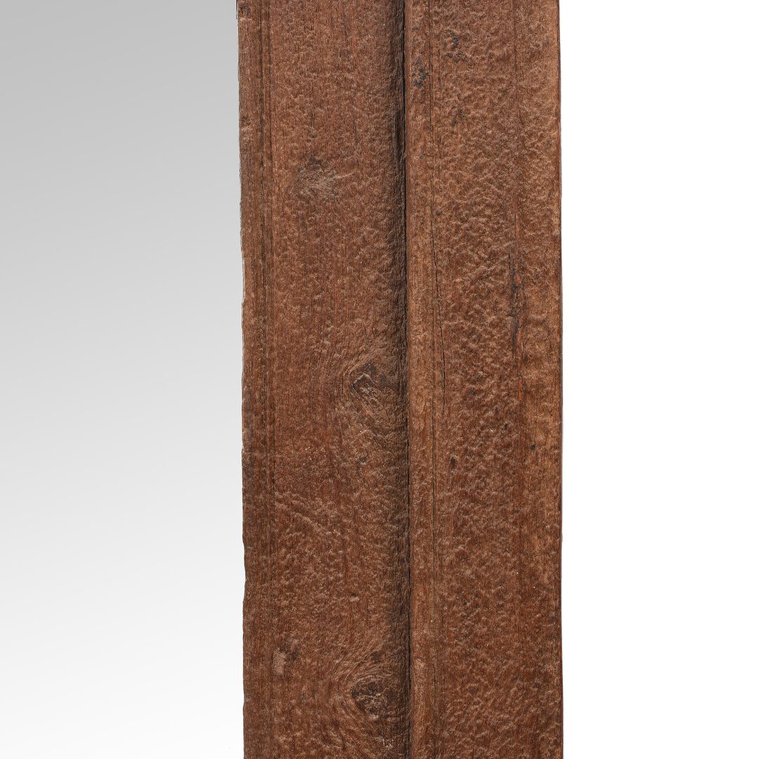 Detail From Antique Teak Window Frame Mirror From Madhya Pradesh - 19th Century | Indigo Antiques