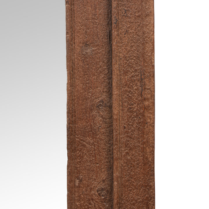 Detail From Antique Teak Window Frame Mirror From Madhya Pradesh - 19th Century | Indigo Antiques