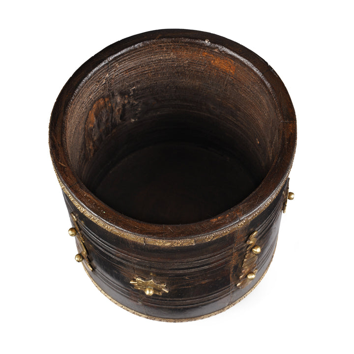 Interior Of Old Wooden Grain Measure From South India | Indigo Antiques