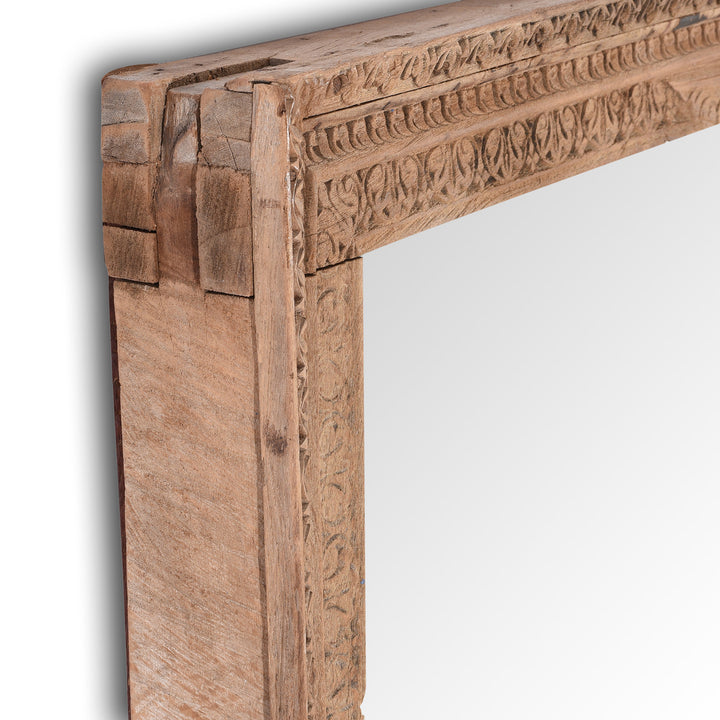 Depth Detail From Antique Window Mirror From Shekhawati | Indigo Antiques
