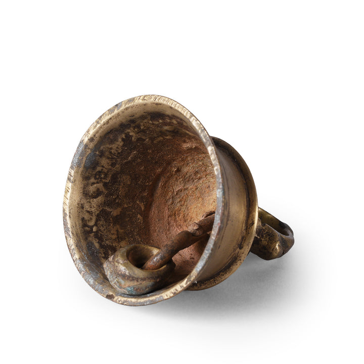 Interior Of Old Bronze Puja Bell From South India | Indigo Antiques