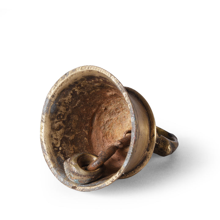 Interior Of Old Brass Puja Bell from Delhi - Early 20thC | Indigo Antiques