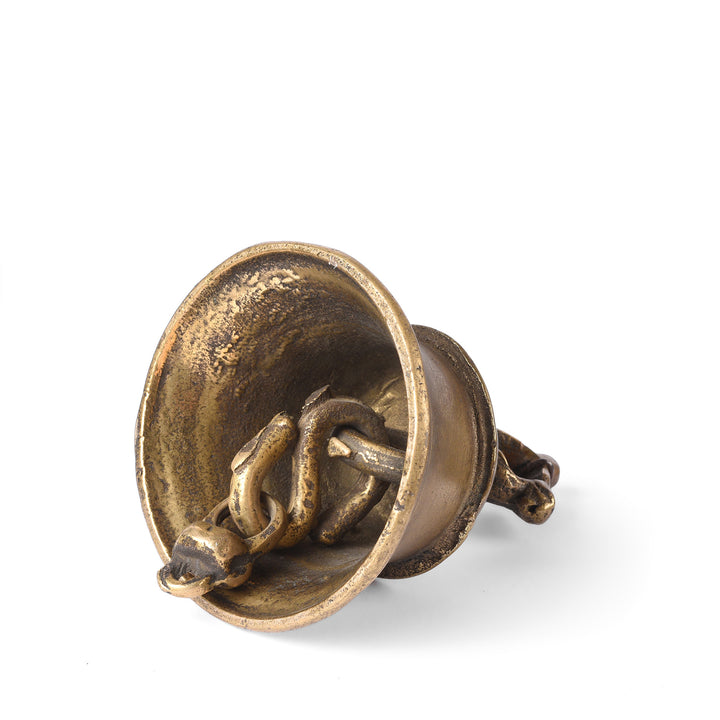 Interior Of Old Bronze Puja Bell From South India | Indigo Antiques