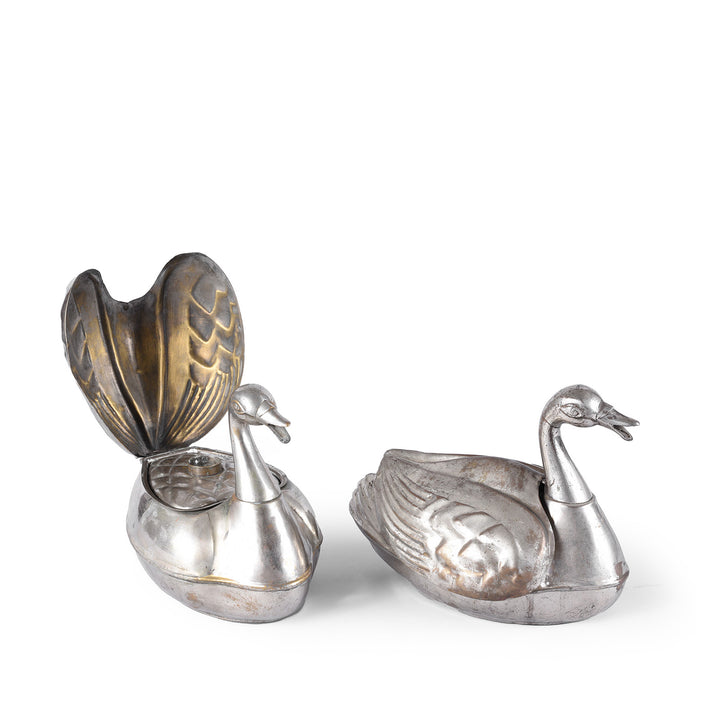 Old Duck Shaped Brass Paan Box | indigo Antiques