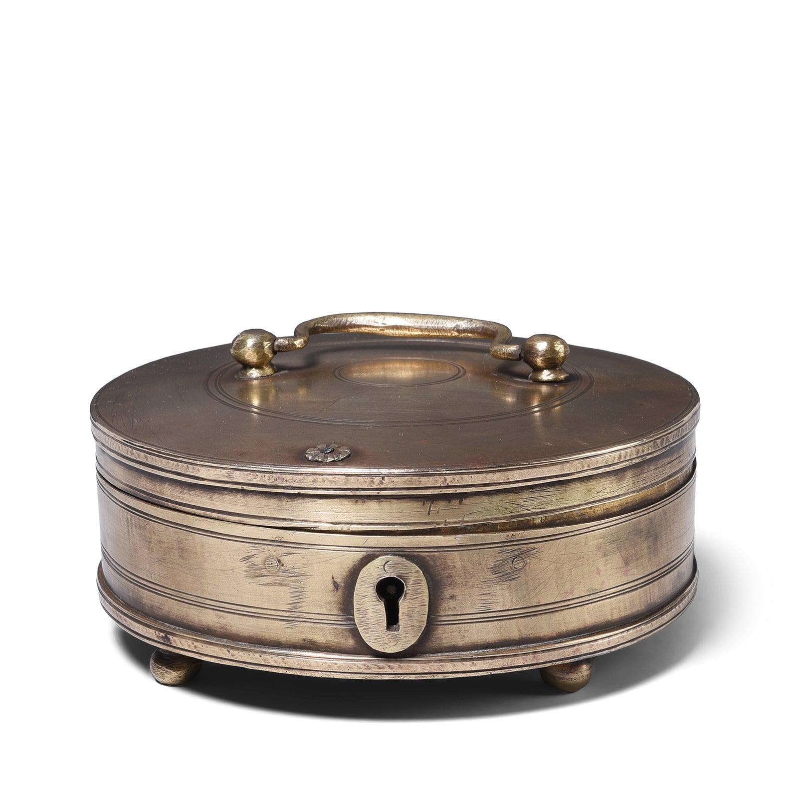 Brass Jewellery Box From Kerala - Late 19th Century Brass Jewellery Box From Kerala - Late 19th Century