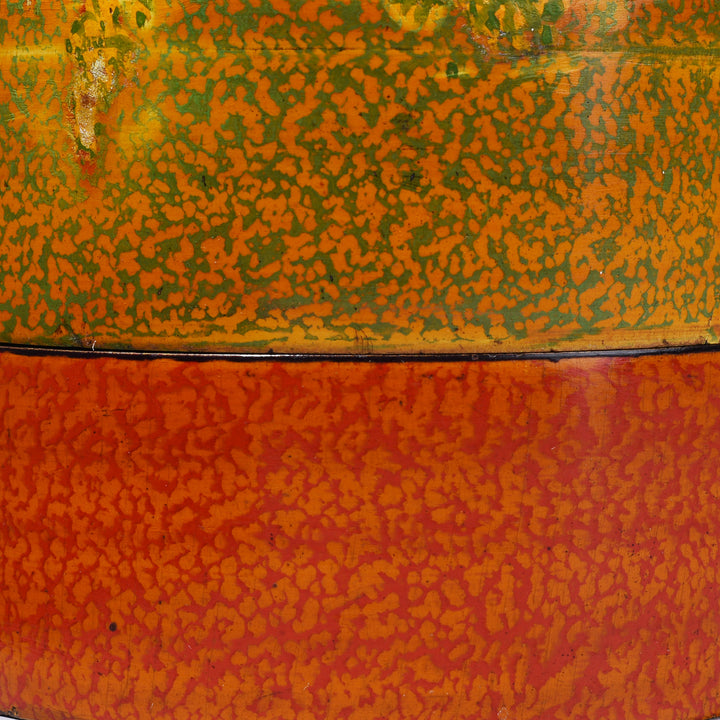 Detail From Antique Indian Spotted Lacquer Pot | Indigo Antiques