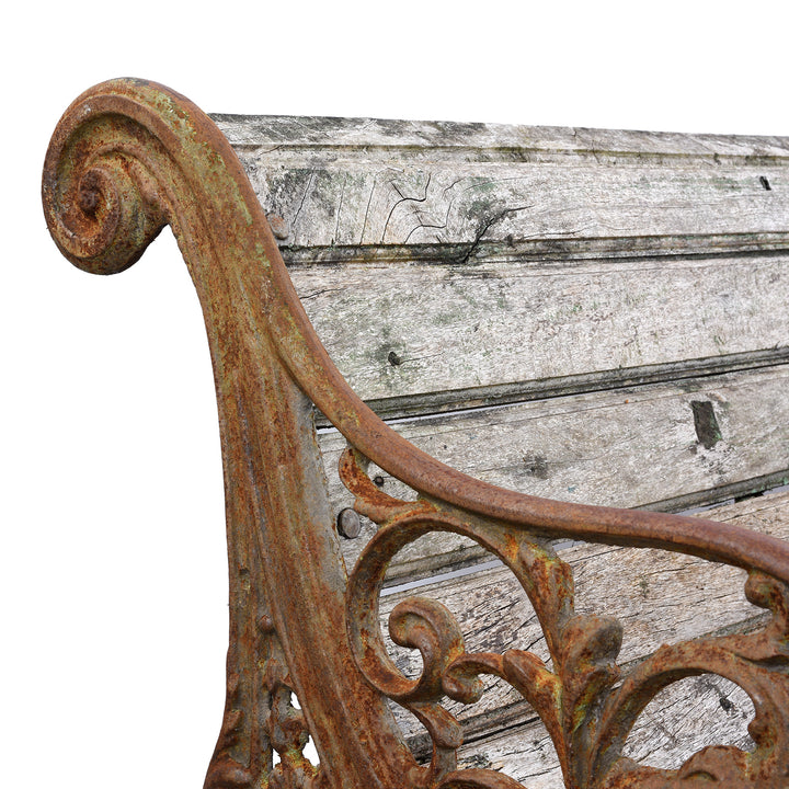 Detail From Antique Indian Cast Iron Garden Bench | Indigo Antiques