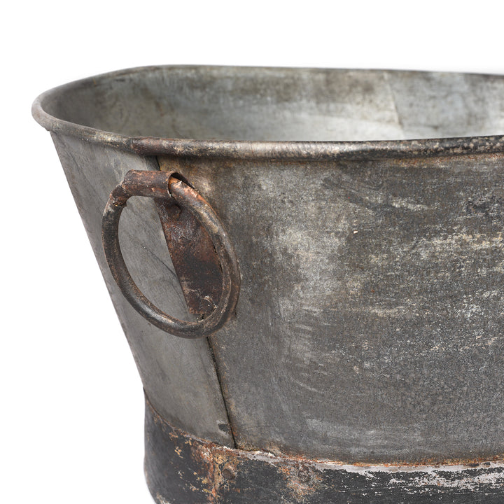 Handle From Medium Vintage Galvanised Planter - Various Sizes | Indigo Antiques