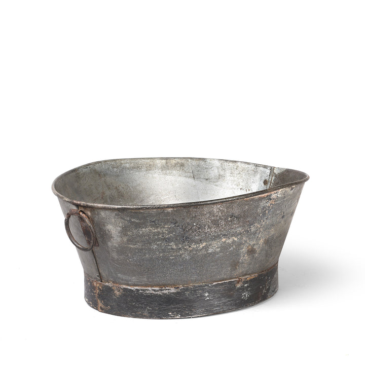 Medium Vintage Galvanised Planter - Various Sizes | Indigo Antiques