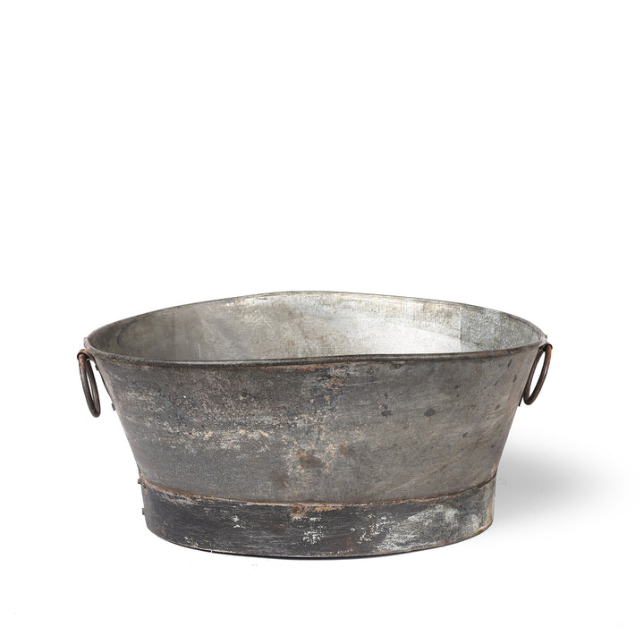 Medium Vintage Galvanised Planter - Various Sizes | Indigo Antiques