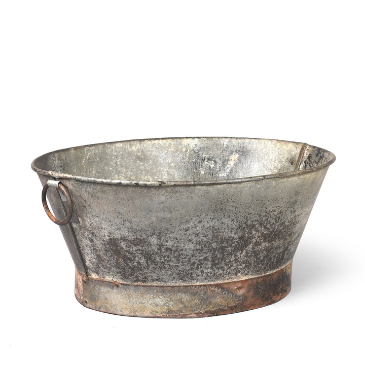 Large Vintage Galvanised Planter - Various Sizes | Indigo Antiques