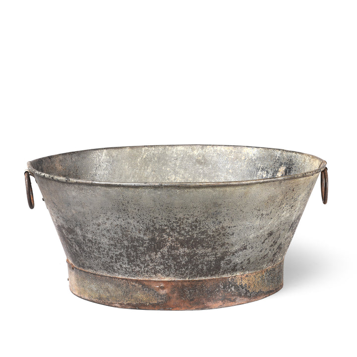 Large Vintage Galvanised Planter - Various Sizes | Indigo Antiques