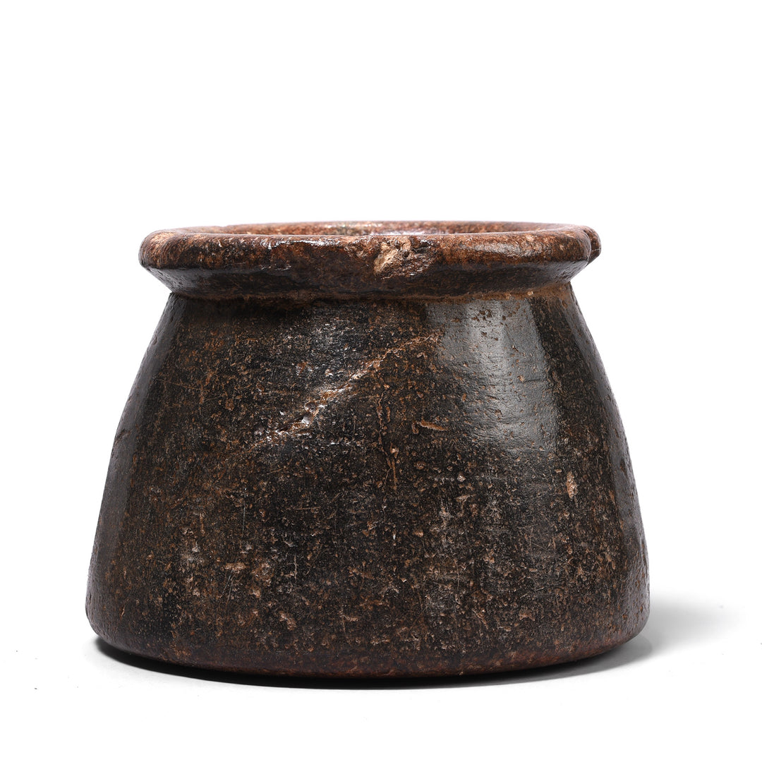 Vintage Indian Stone Plant Pot - Ca 1920's | Indigo Antiques