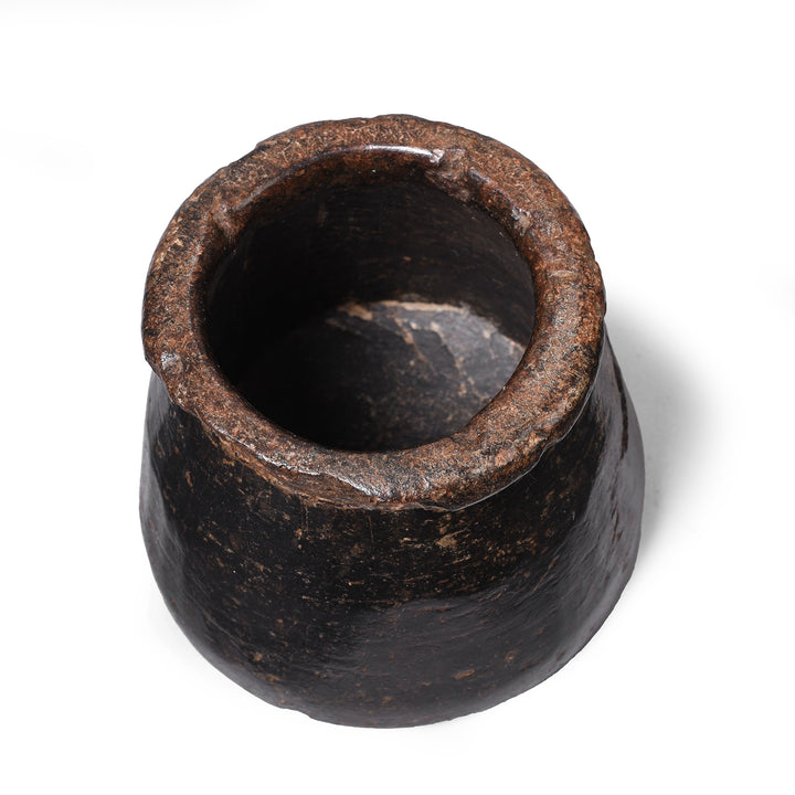Vintage Indian Stone Plant Pot | Indigo Antiques