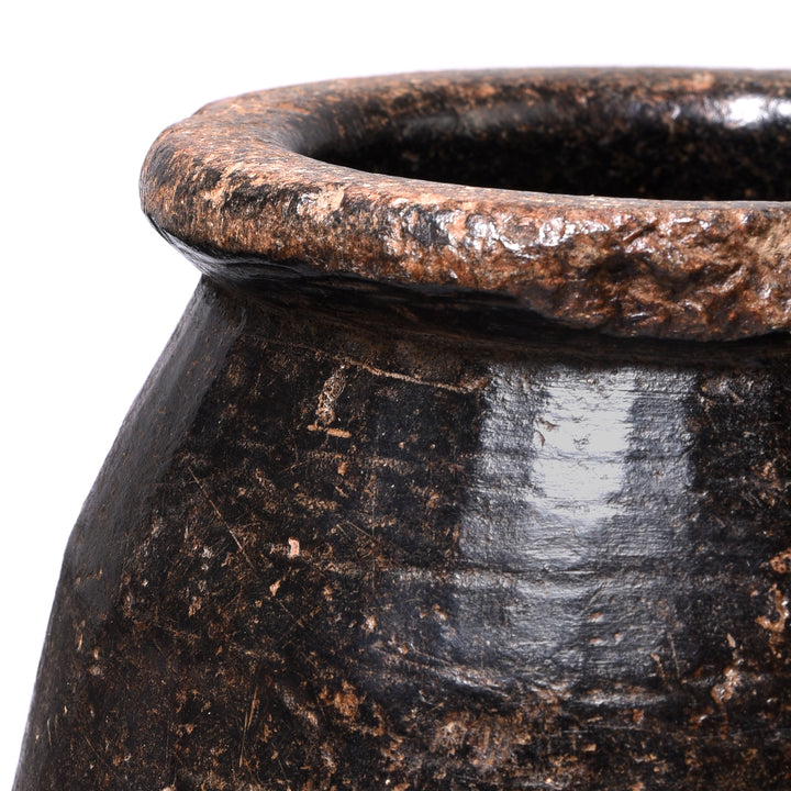 Vintage Indian Stone Plant Pot - Ca 1920's | Indigo Antiques