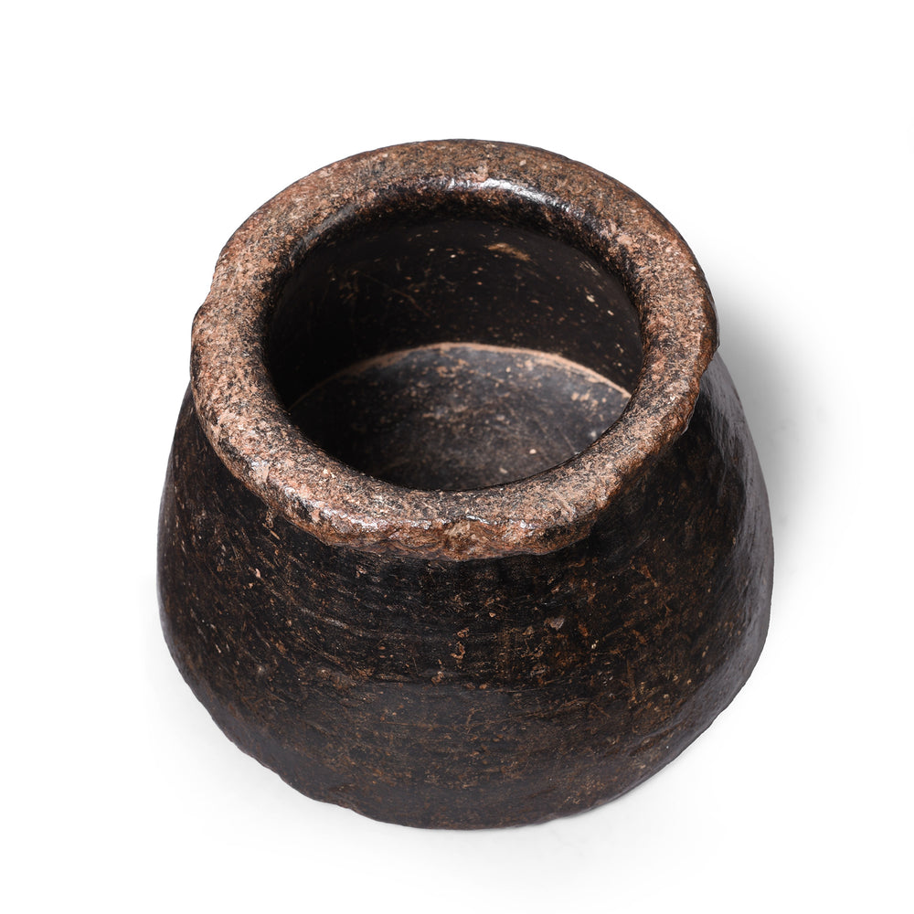 Vintage Indian Stone Plant Pot - Ca 1920's | Indigo Antiques